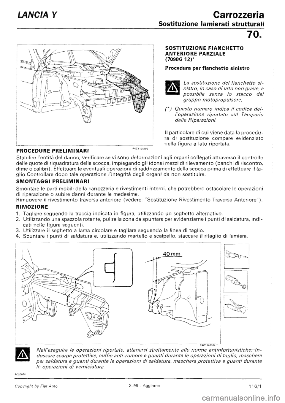LANCIA Y 1997 Service Repair Manual LANCIA Y 1997 Service Repair Manual