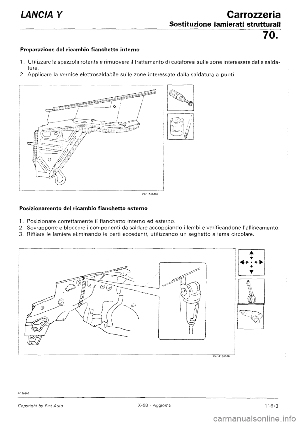 LANCIA Y 1997 Service Repair Manual LANCIA Y 1997 Service Repair Manual