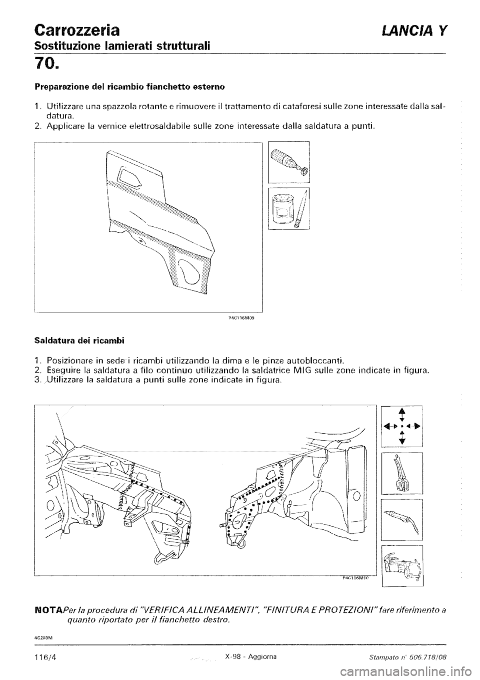 LANCIA Y 1997 Service Repair Manual LANCIA Y 1997 Service Repair Manual