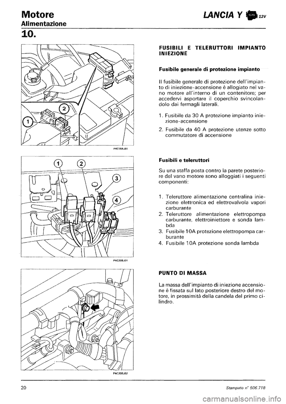 LANCIA Y 1997 Service Repair Manual LANCIA Y 1997 Service Repair Manual