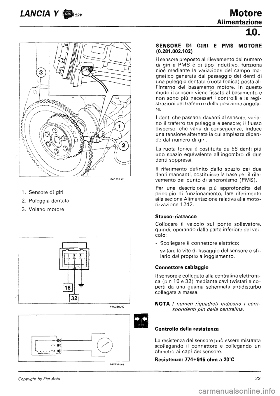 LANCIA Y 1997 Service Repair Manual LANCIA Y 1997 Service Repair Manual