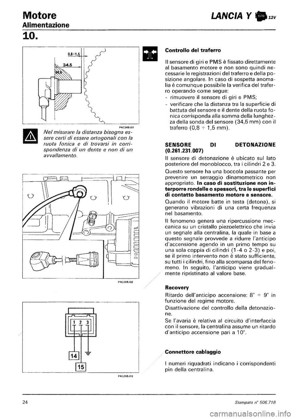 LANCIA Y 1997 Service Repair Manual LANCIA Y 1997 Service Repair Manual