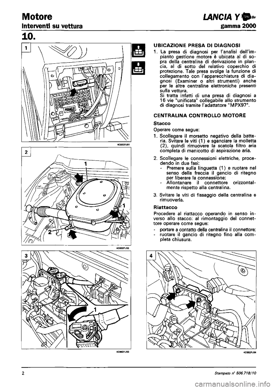 LANCIA Y 1997 Service Repair Manual LANCIA Y 1997 Service Repair Manual