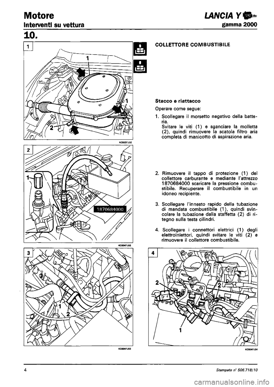 LANCIA Y 1997 Service Repair Manual LANCIA Y 1997 Service Repair Manual