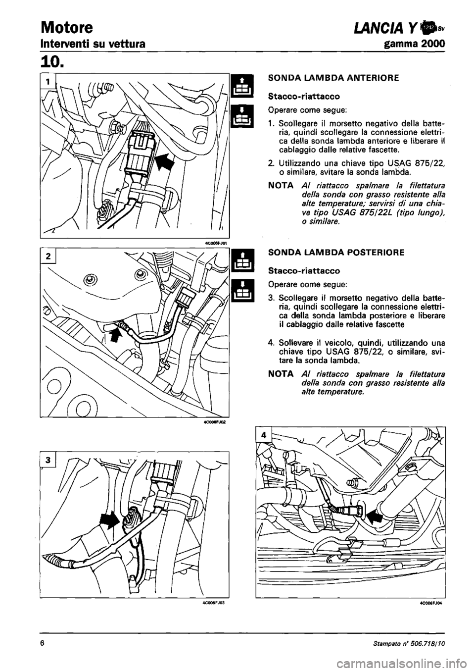 LANCIA Y 1997 Service Repair Manual LANCIA Y 1997 Service Repair Manual