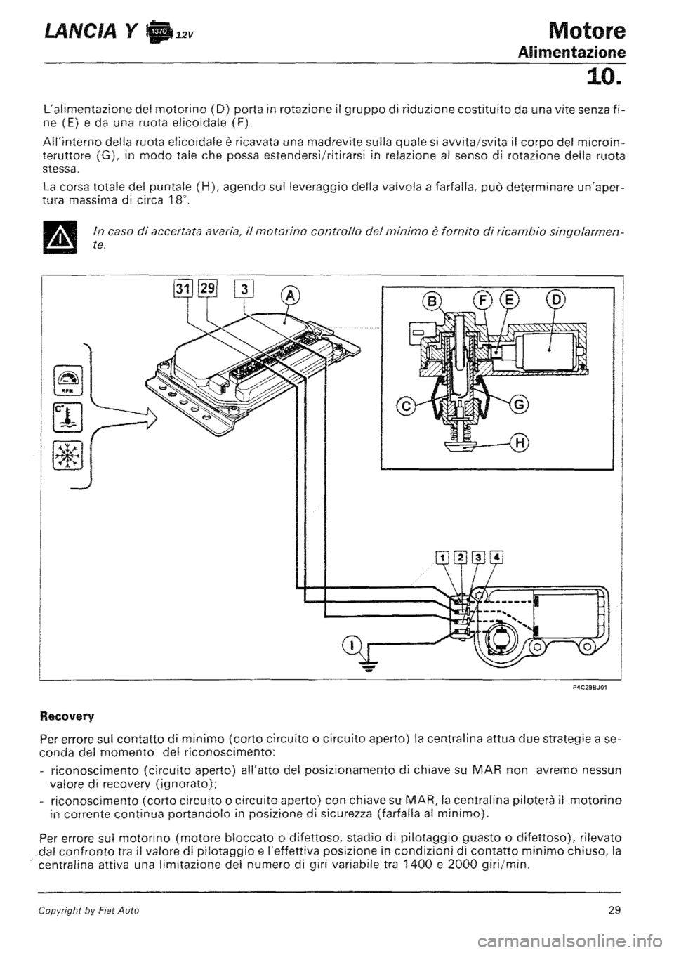 LANCIA Y 1997 Service Repair Manual LANCIA Y 1997 Service Repair Manual