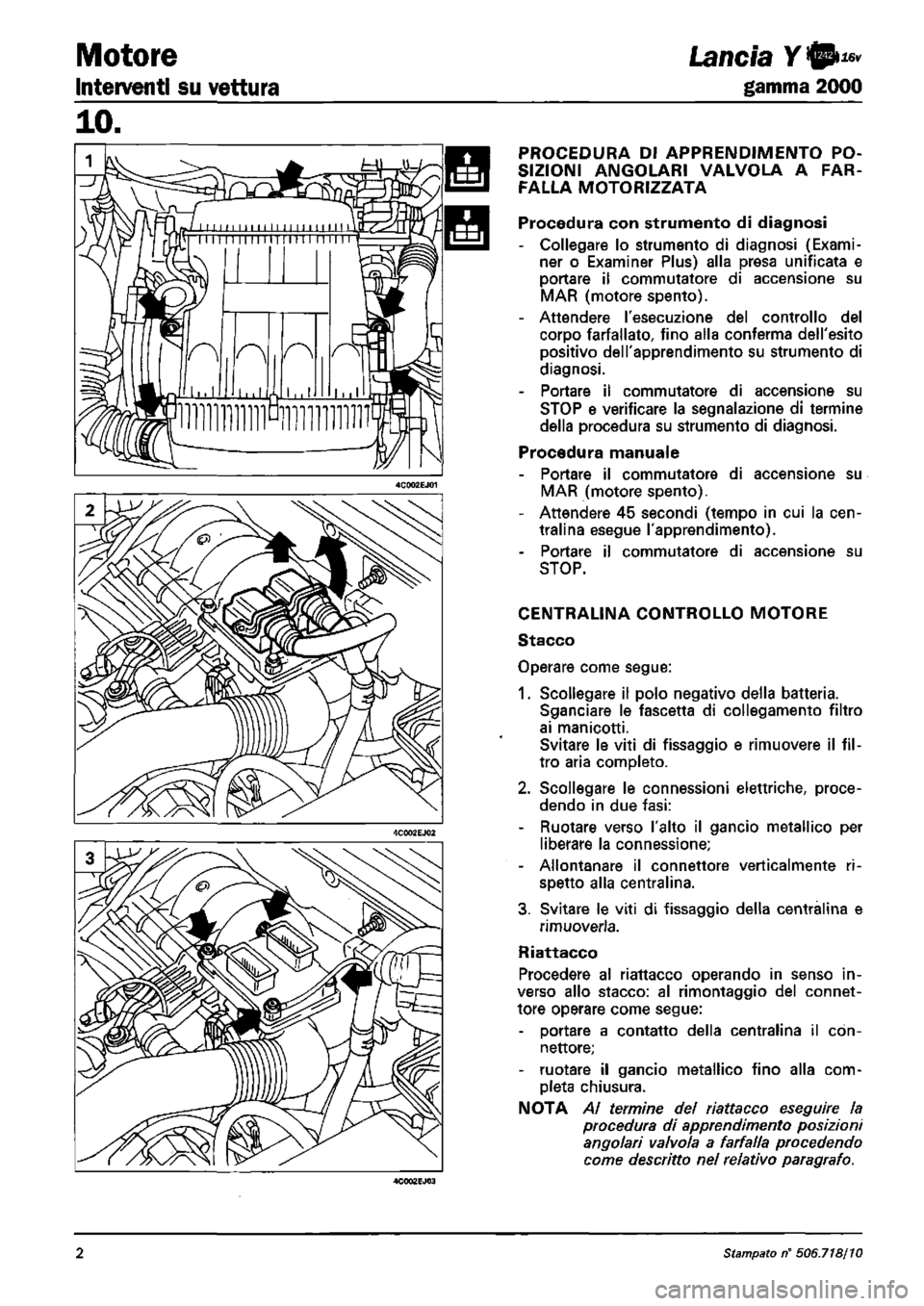 LANCIA Y 1997 Service Repair Manual LANCIA Y 1997 Service Repair Manual