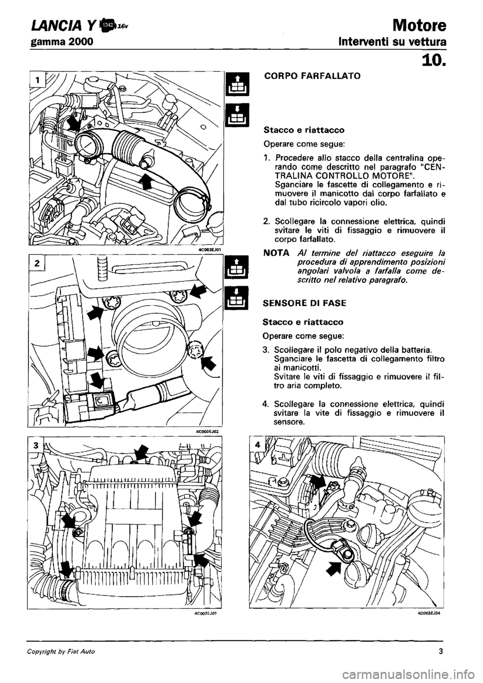 LANCIA Y 1997 Service Repair Manual LANCIA Y 1997 Service Repair Manual