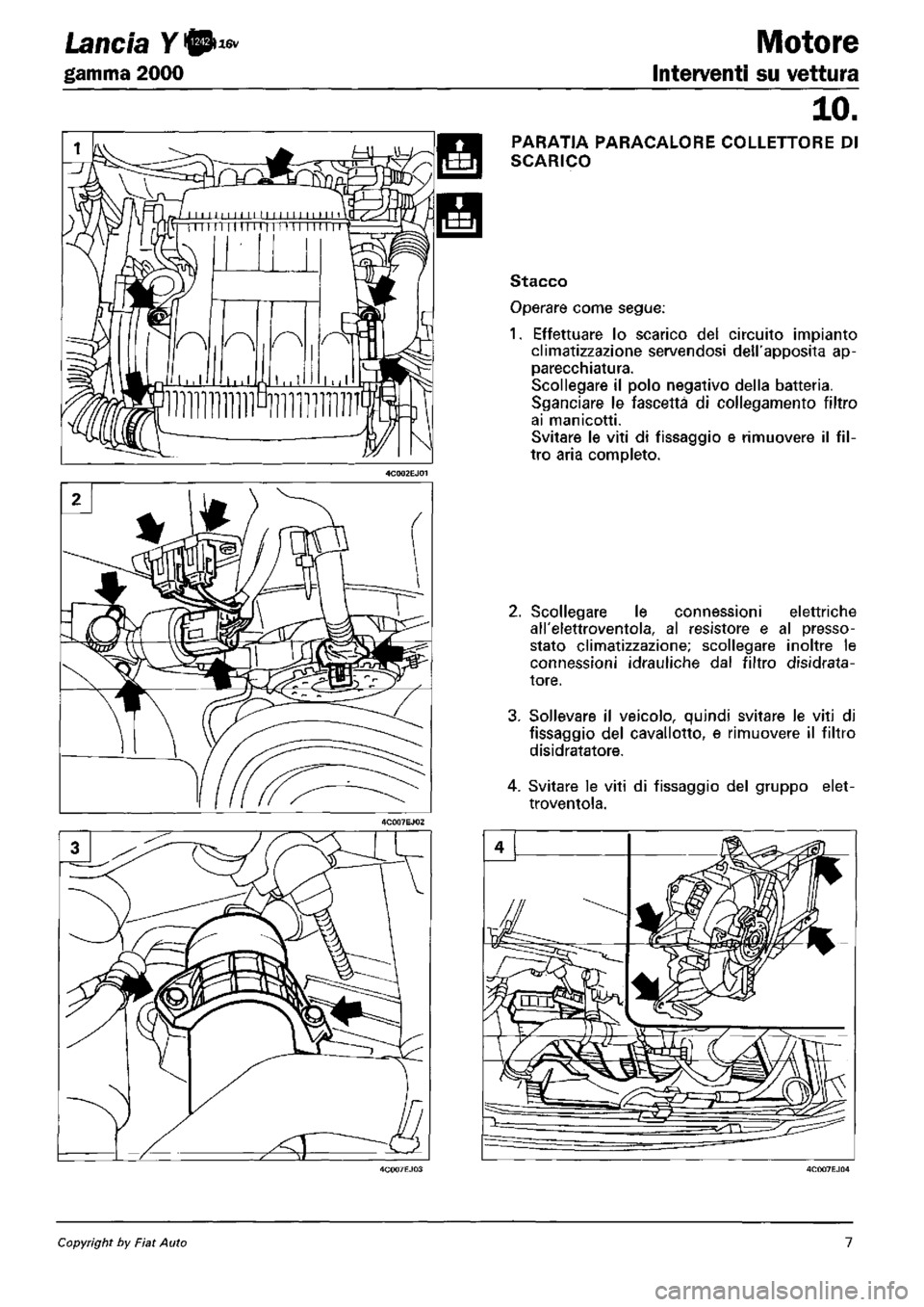 LANCIA Y 1997 Service Repair Manual LANCIA Y 1997 Service Repair Manual