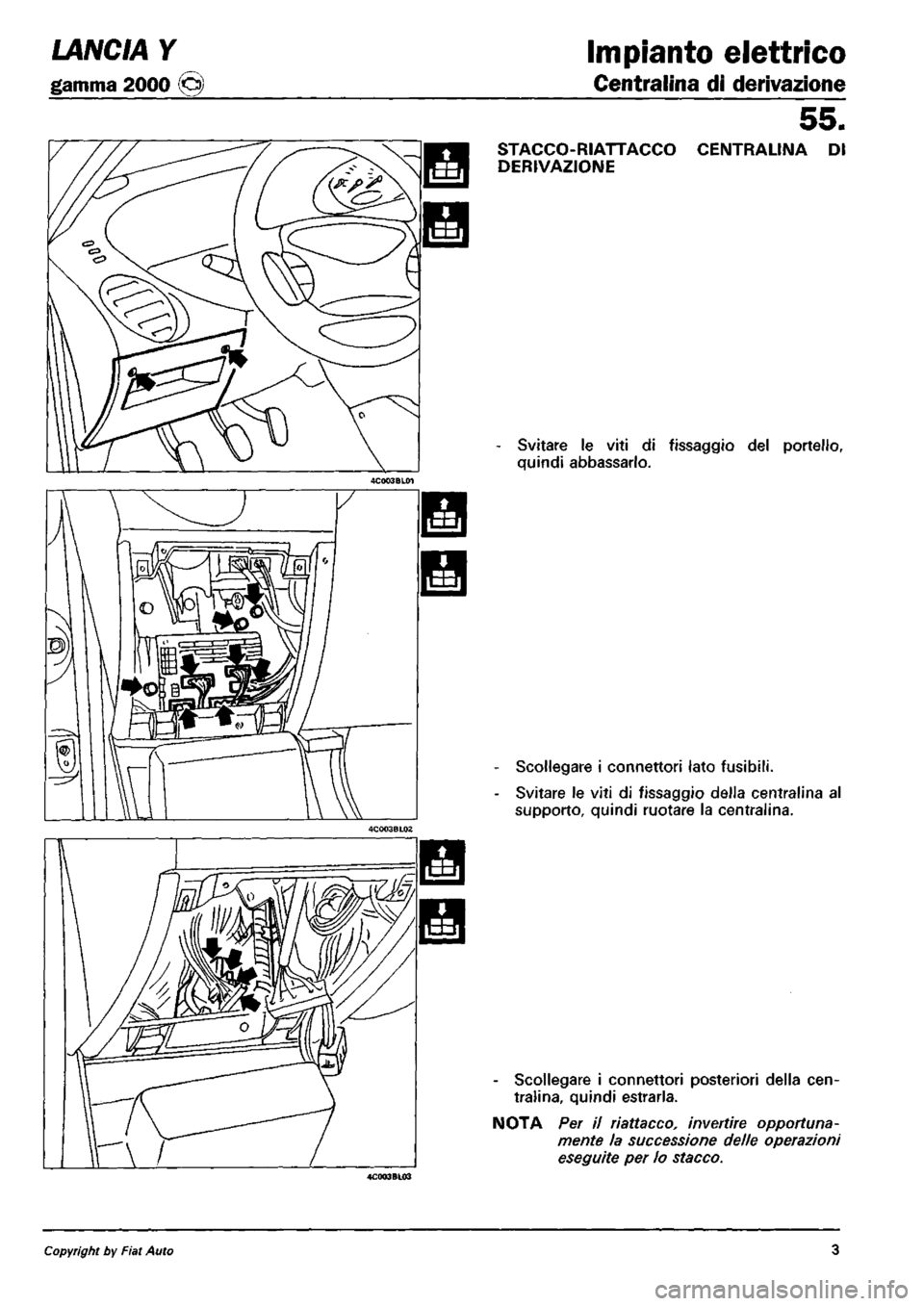 LANCIA Y 1997 Service Repair Manual LANCIA Y 1997 Service Repair Manual