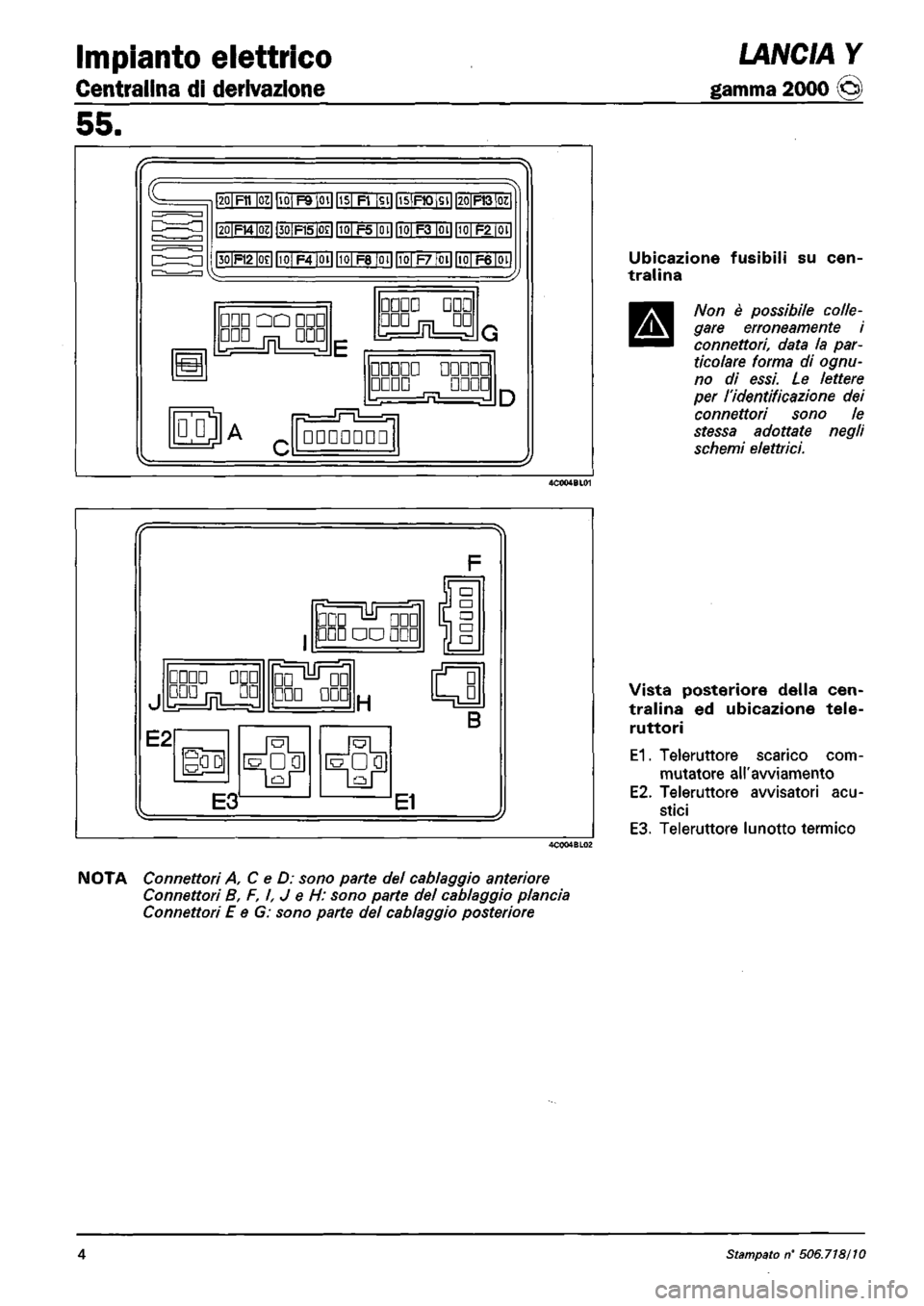 LANCIA Y 1997 Service Repair Manual LANCIA Y 1997 Service Repair Manual