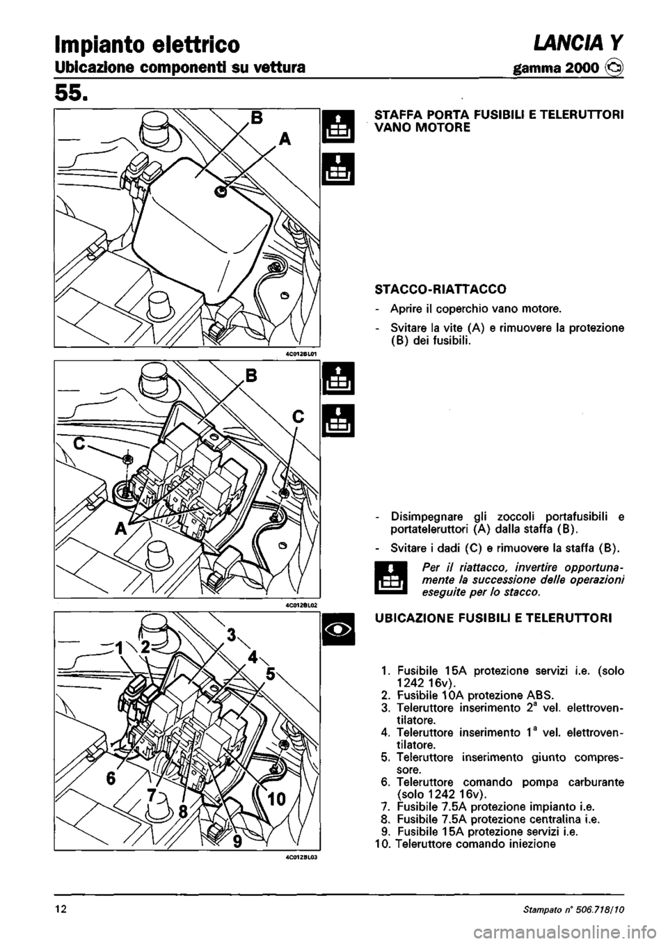 LANCIA Y 1997 Service Repair Manual LANCIA Y 1997 Service Repair Manual