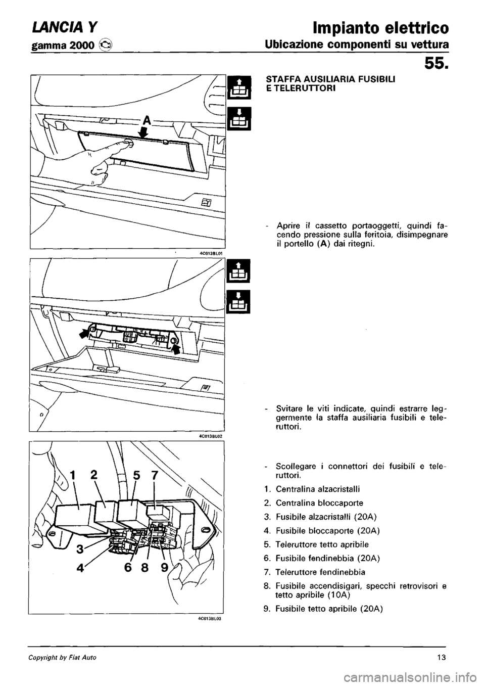 LANCIA Y 1997 Service Repair Manual LANCIA Y 1997 Service Repair Manual