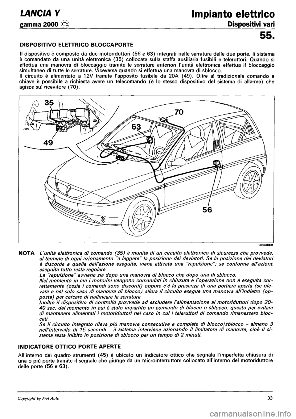 LANCIA Y 1997 Service Repair Manual LANCIA Y 1997 Service Repair Manual