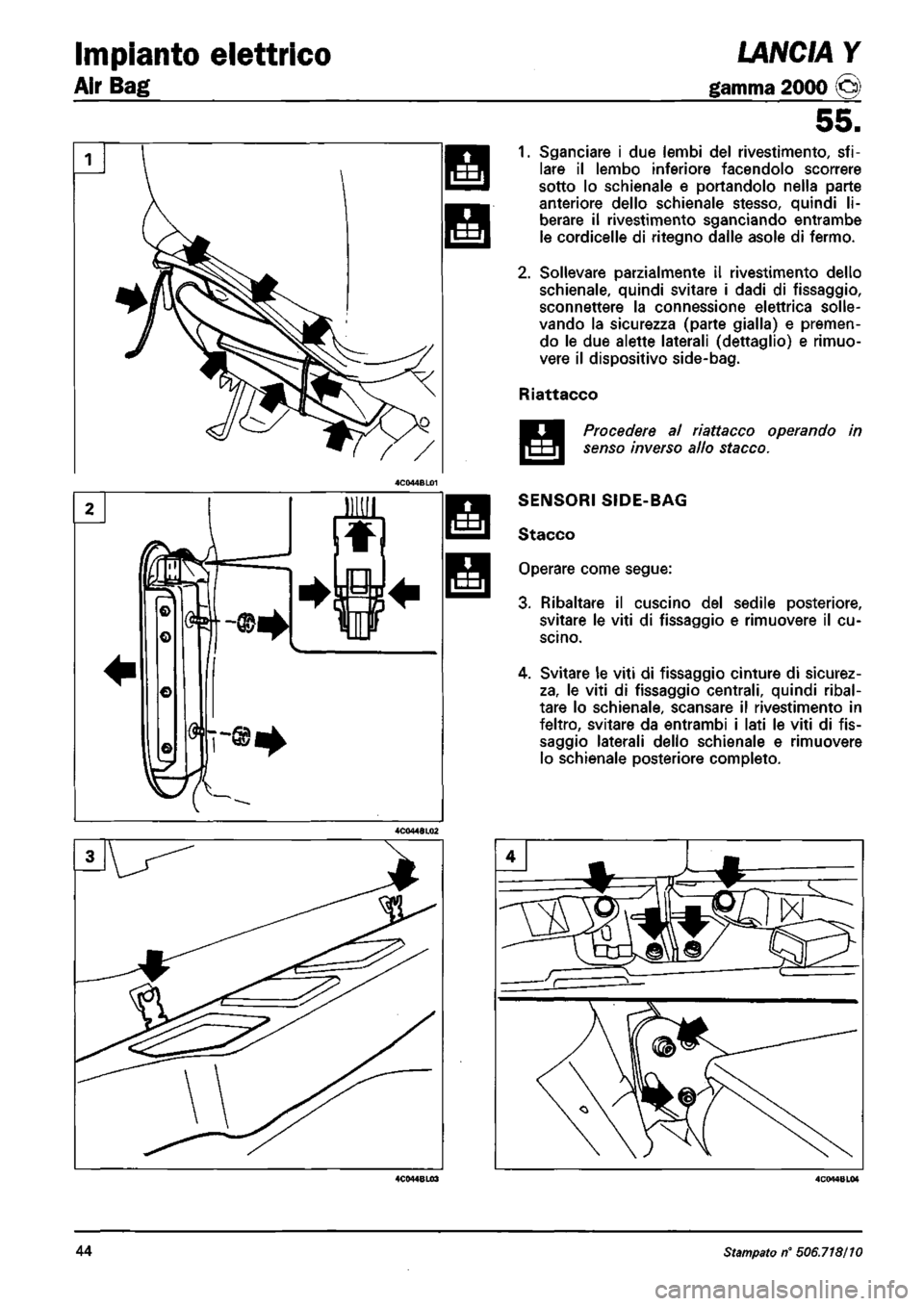 LANCIA Y 1997 Service Repair Manual LANCIA Y 1997 Service Repair Manual