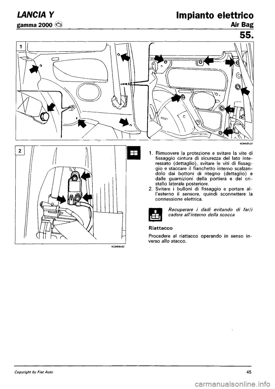LANCIA Y 1997 Service Repair Manual LANCIA Y 1997 Service Repair Manual