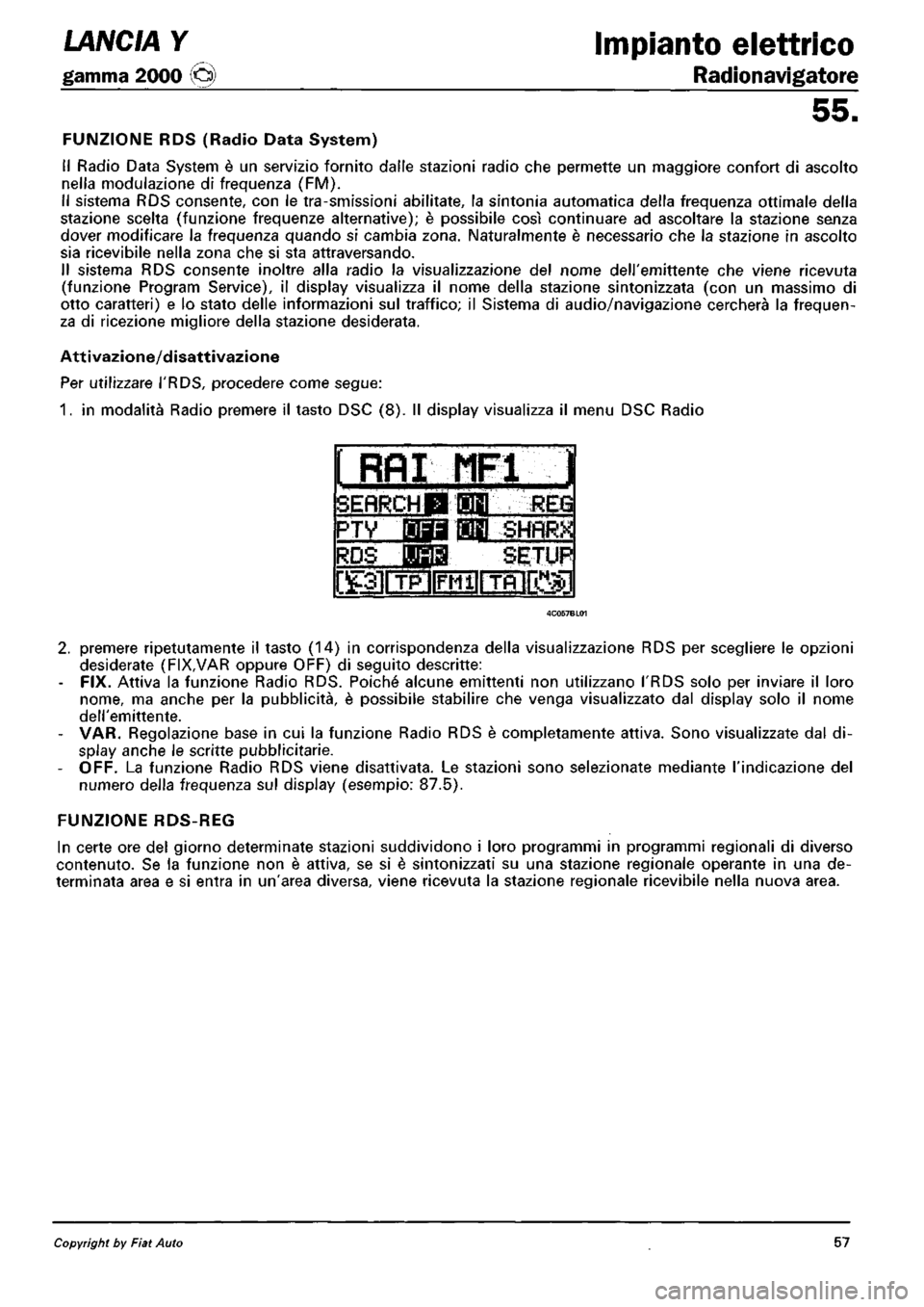 LANCIA Y 1997 Service Repair Manual LANCIA Y 1997 Service Repair Manual