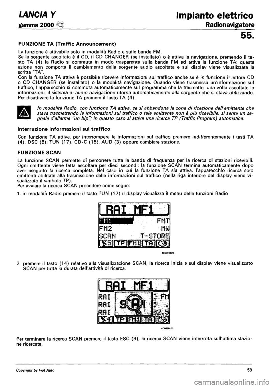 LANCIA Y 1997 Service Repair Manual LANCIA Y 1997 Service Repair Manual