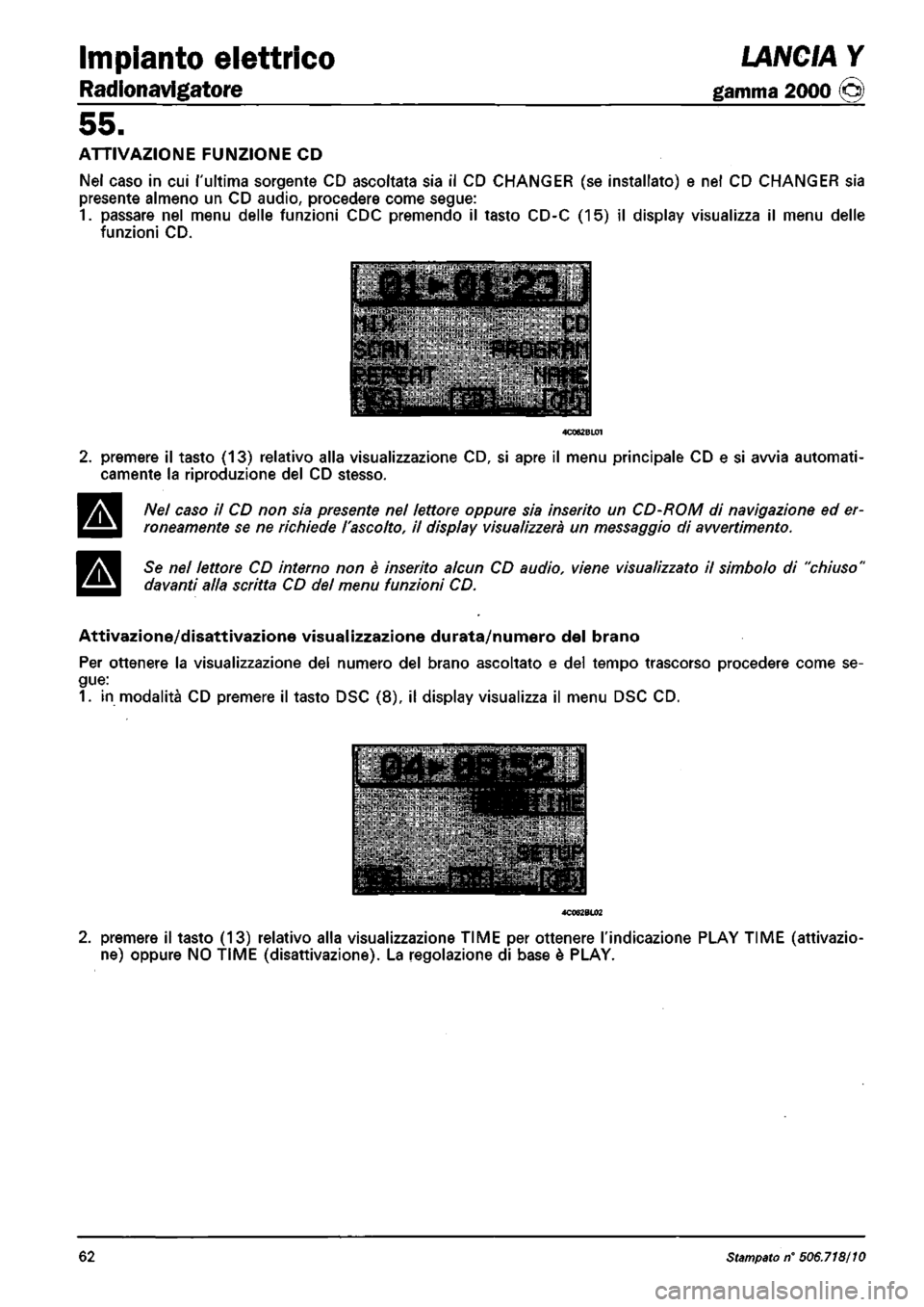 LANCIA Y 1997 Service Repair Manual LANCIA Y 1997 Service Repair Manual