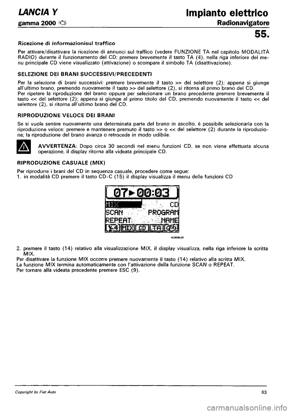 LANCIA Y 1997 Service Repair Manual LANCIA Y 1997 Service Repair Manual