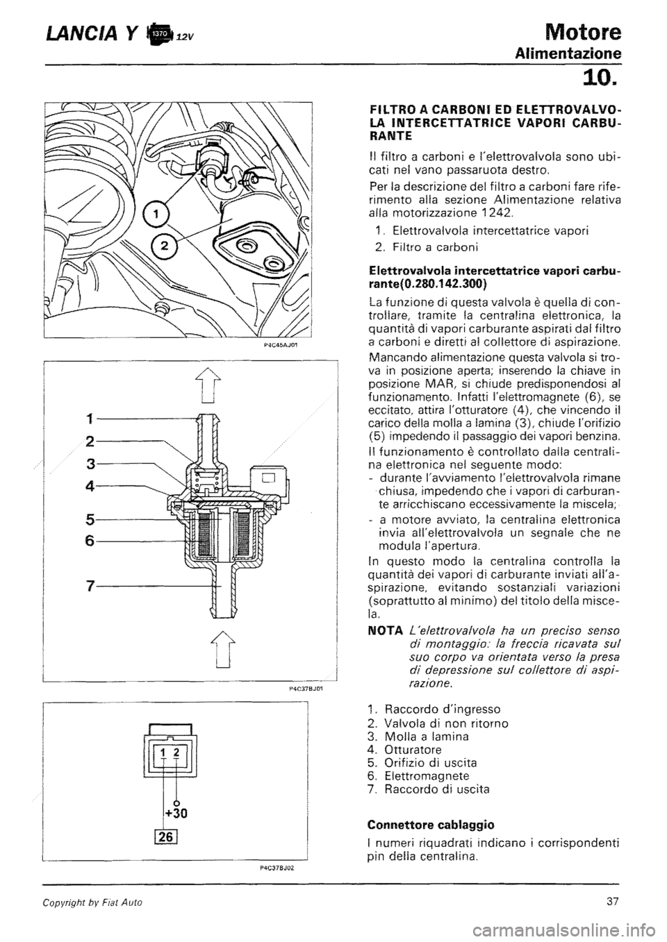 LANCIA Y 1997 Service Repair Manual LANCIA Y 1997 Service Repair Manual