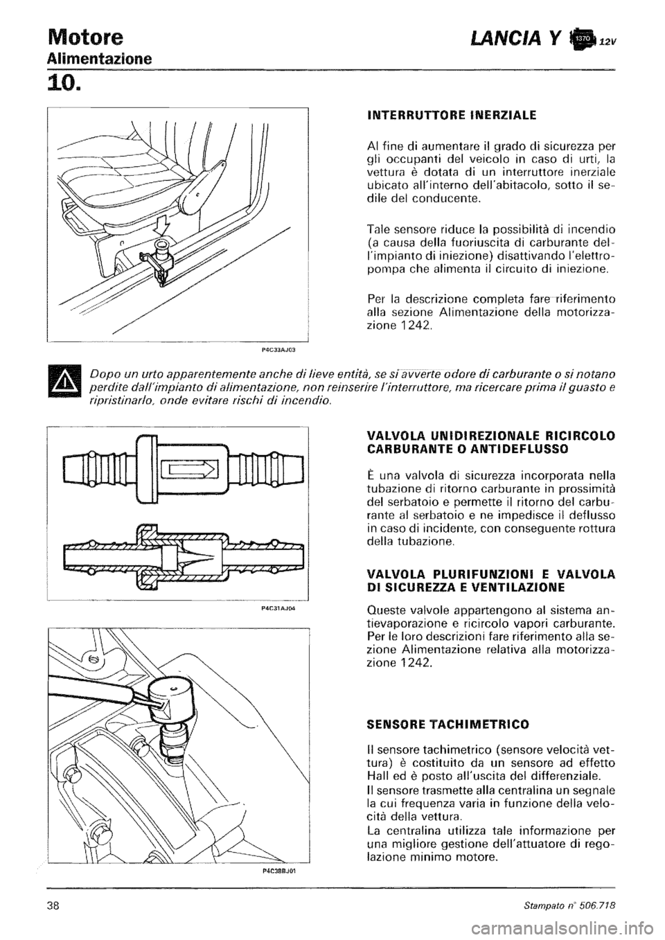 LANCIA Y 1997 Service Repair Manual LANCIA Y 1997 Service Repair Manual