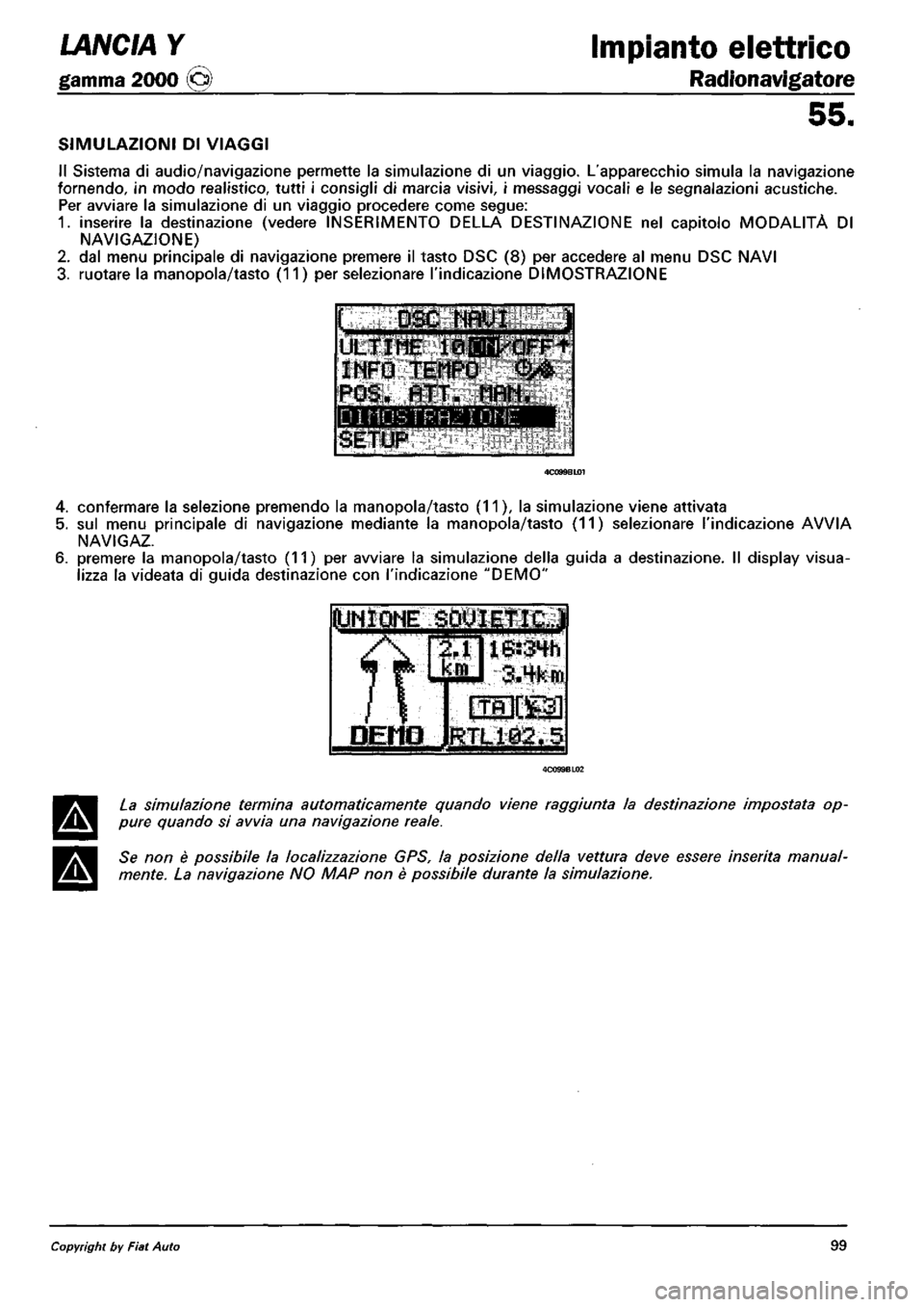 LANCIA Y 1997 Service Repair Manual LANCIA Y 1997 Service Repair Manual