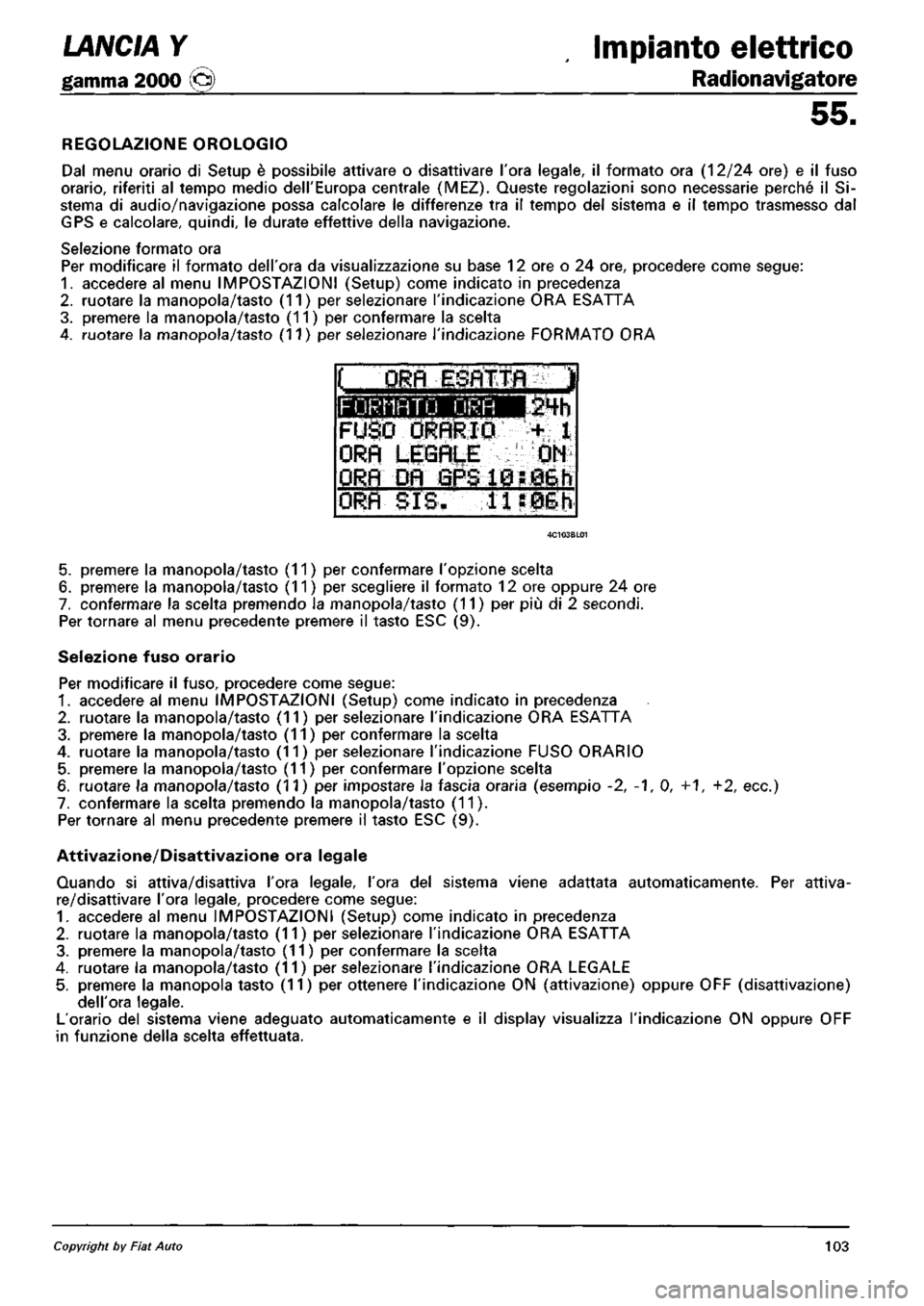 LANCIA Y 1997 Service Repair Manual LANCIA Y 1997 Service Repair Manual