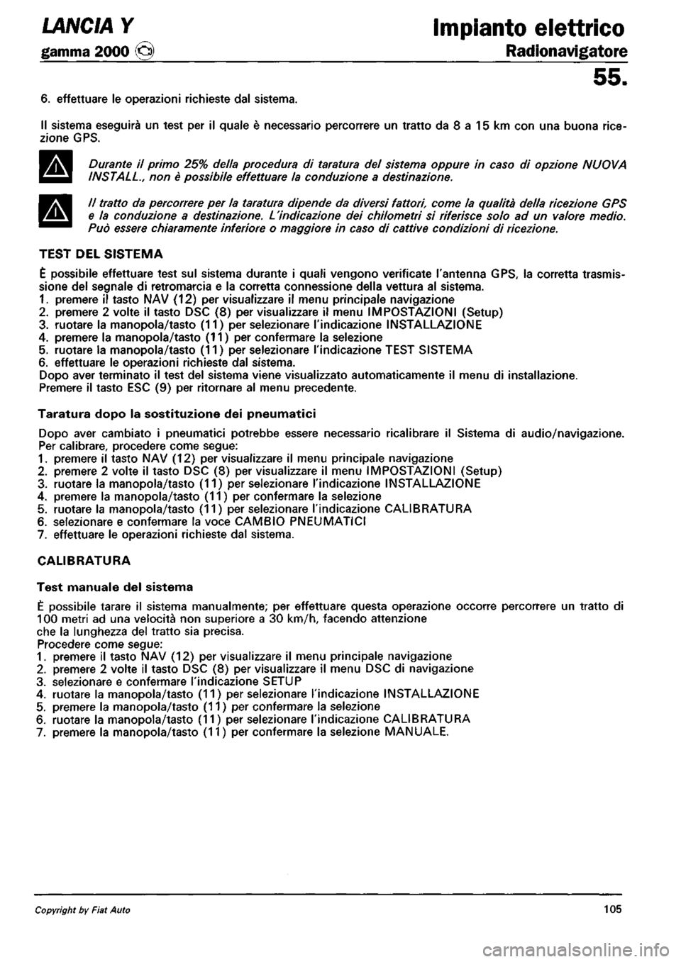 LANCIA Y 1997 Service Repair Manual LANCIA Y 1997 Service Repair Manual