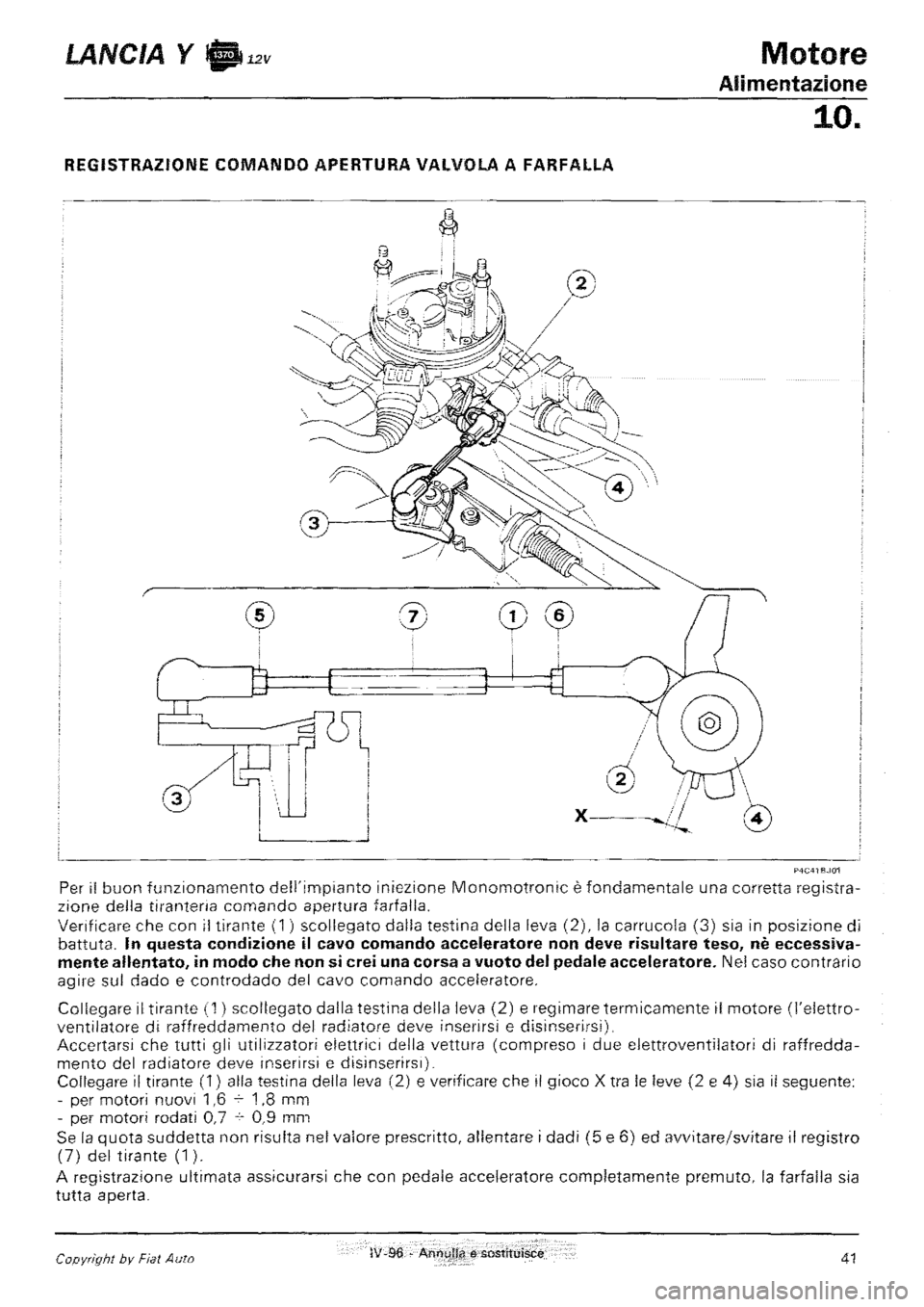 LANCIA Y 1997 Service Repair Manual LANCIA Y 1997 Service Repair Manual