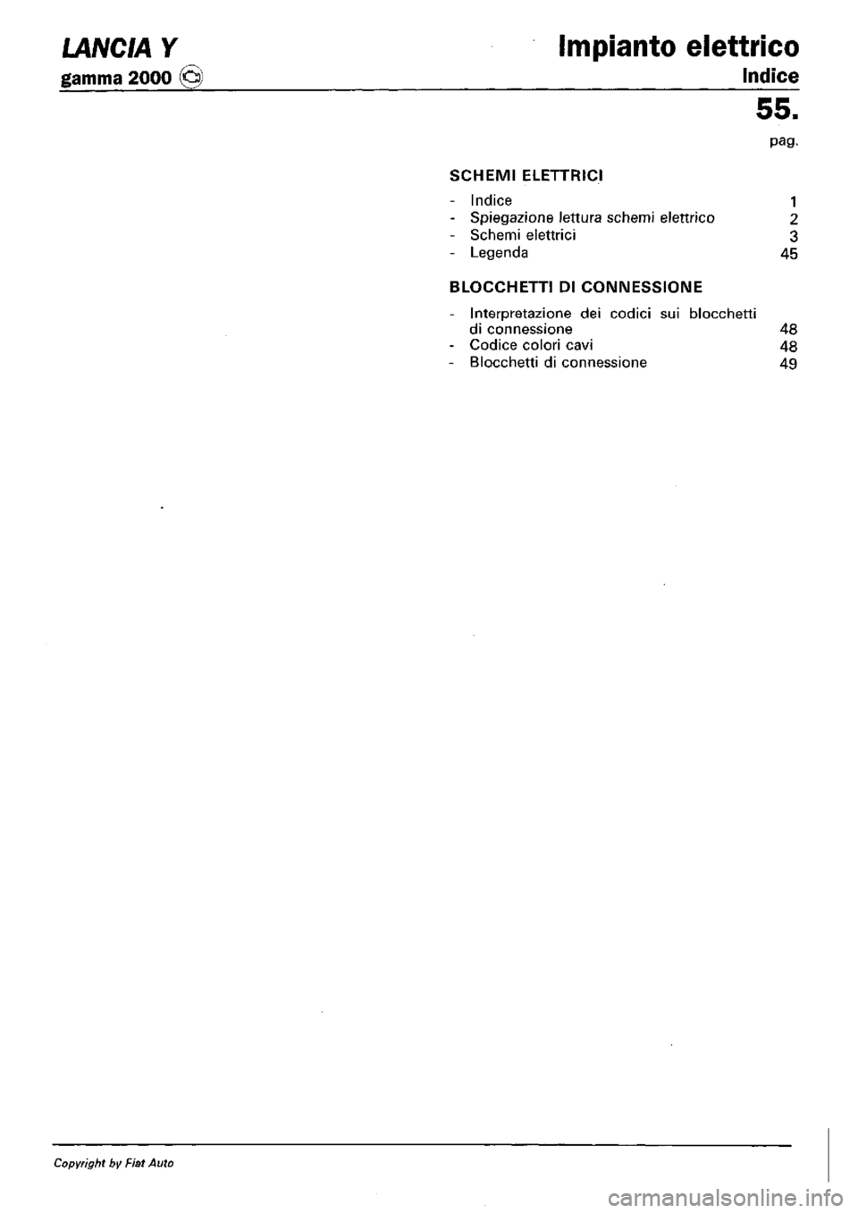 LANCIA Y 1997 Service Repair Manual LANCIA Y 1997 Service Repair Manual