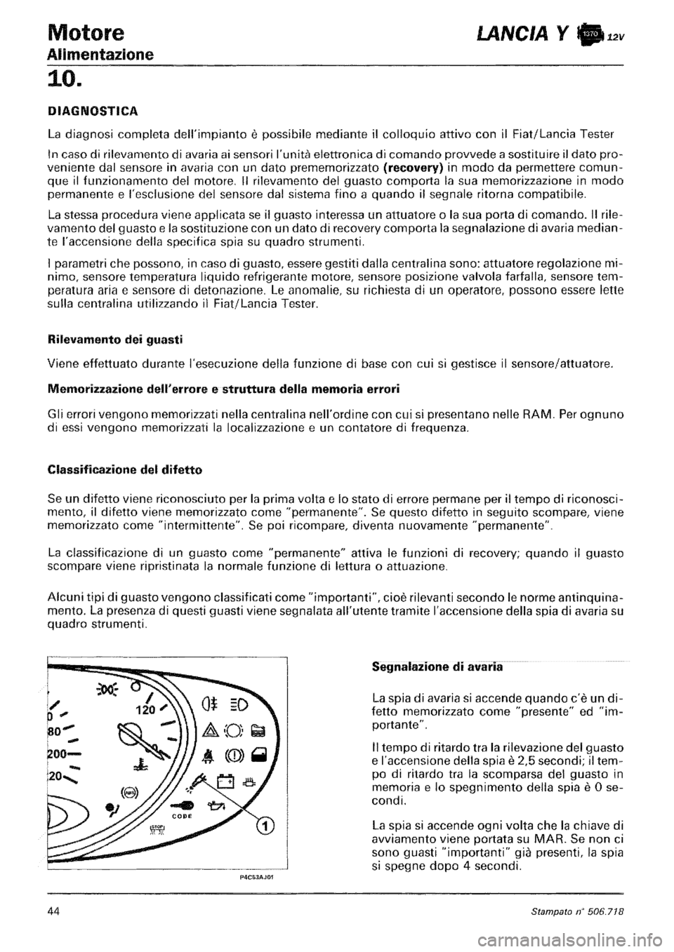LANCIA Y 1997 Service Repair Manual LANCIA Y 1997 Service Repair Manual
