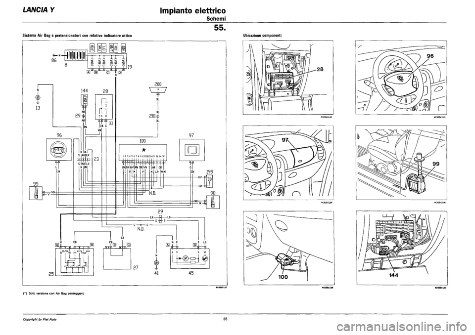 LANCIA Y 1997 Service Repair Manual LANCIA Y 1997 Service Repair Manual