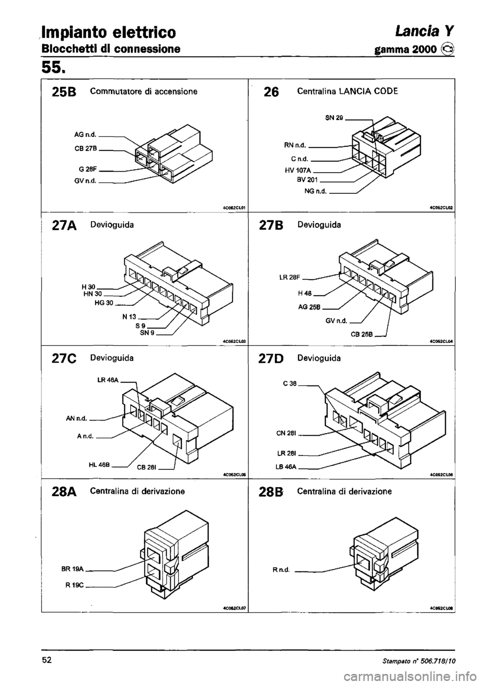 LANCIA Y 1997 Service Repair Manual LANCIA Y 1997 Service Repair Manual