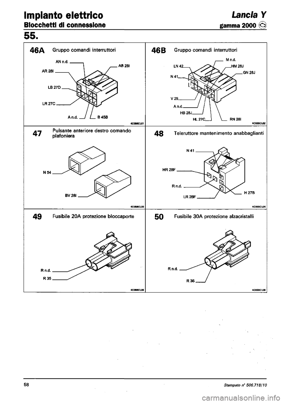 LANCIA Y 1997 Service Repair Manual LANCIA Y 1997 Service Repair Manual