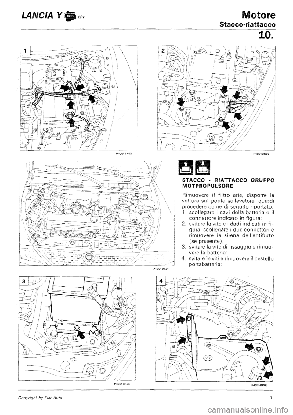 LANCIA Y 1997 Service Repair Manual LANCIA Y 1997 Service Repair Manual