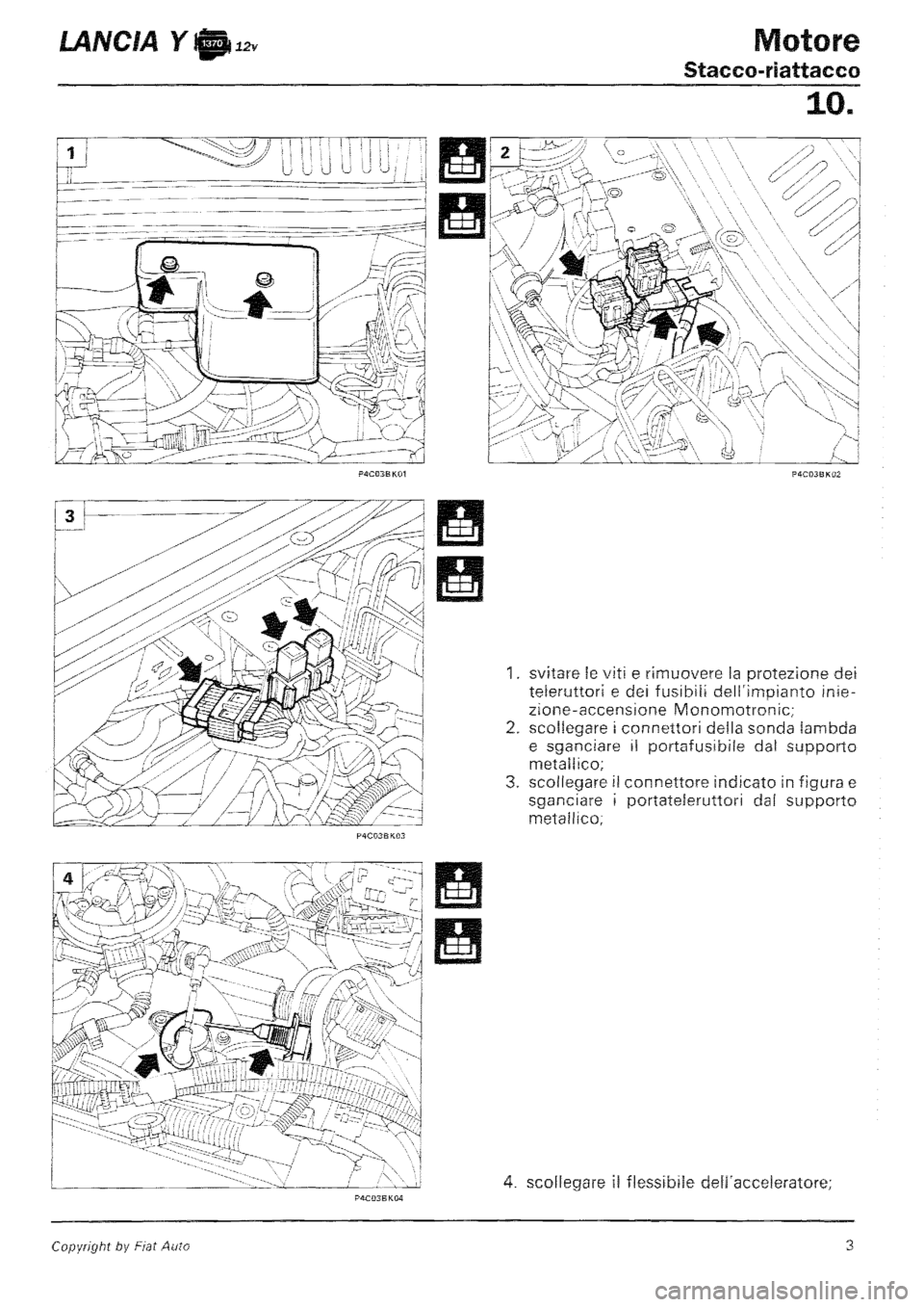 LANCIA Y 1997 Service Repair Manual LANCIA Y 1997 Service Repair Manual