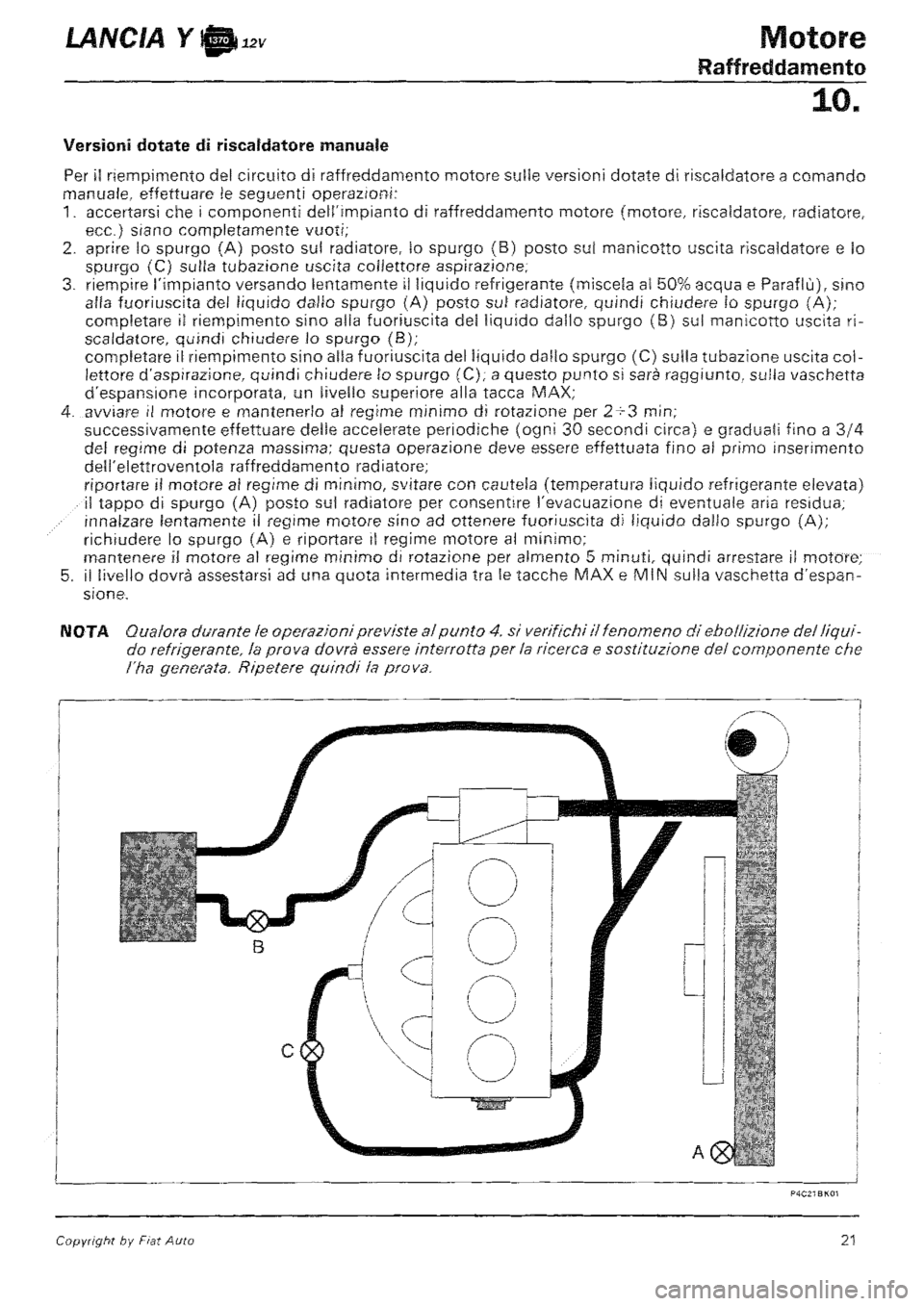 LANCIA Y 1997 Service Repair Manual LANCIA Y 1997 Service Repair Manual