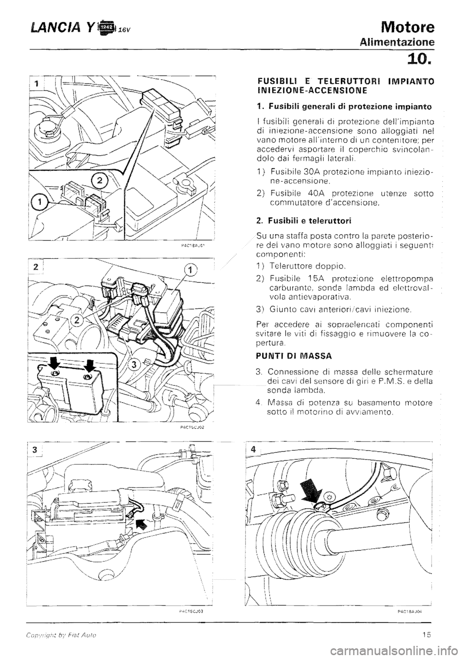 LANCIA Y 1997 Service Repair Manual LANCIA Y 1997 Service Repair Manual