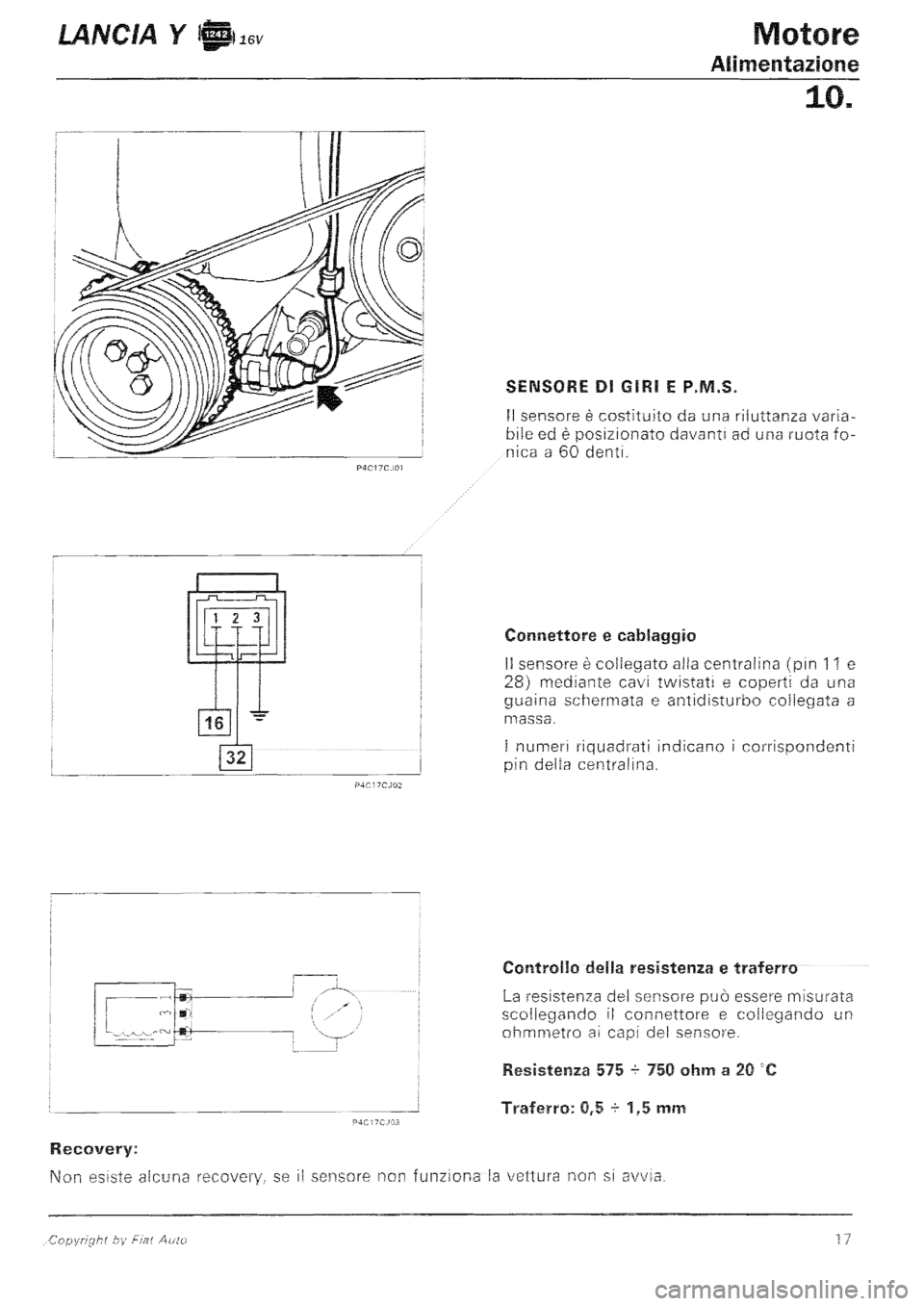 LANCIA Y 1997 Service Repair Manual LANCIA Y 1997 Service Repair Manual