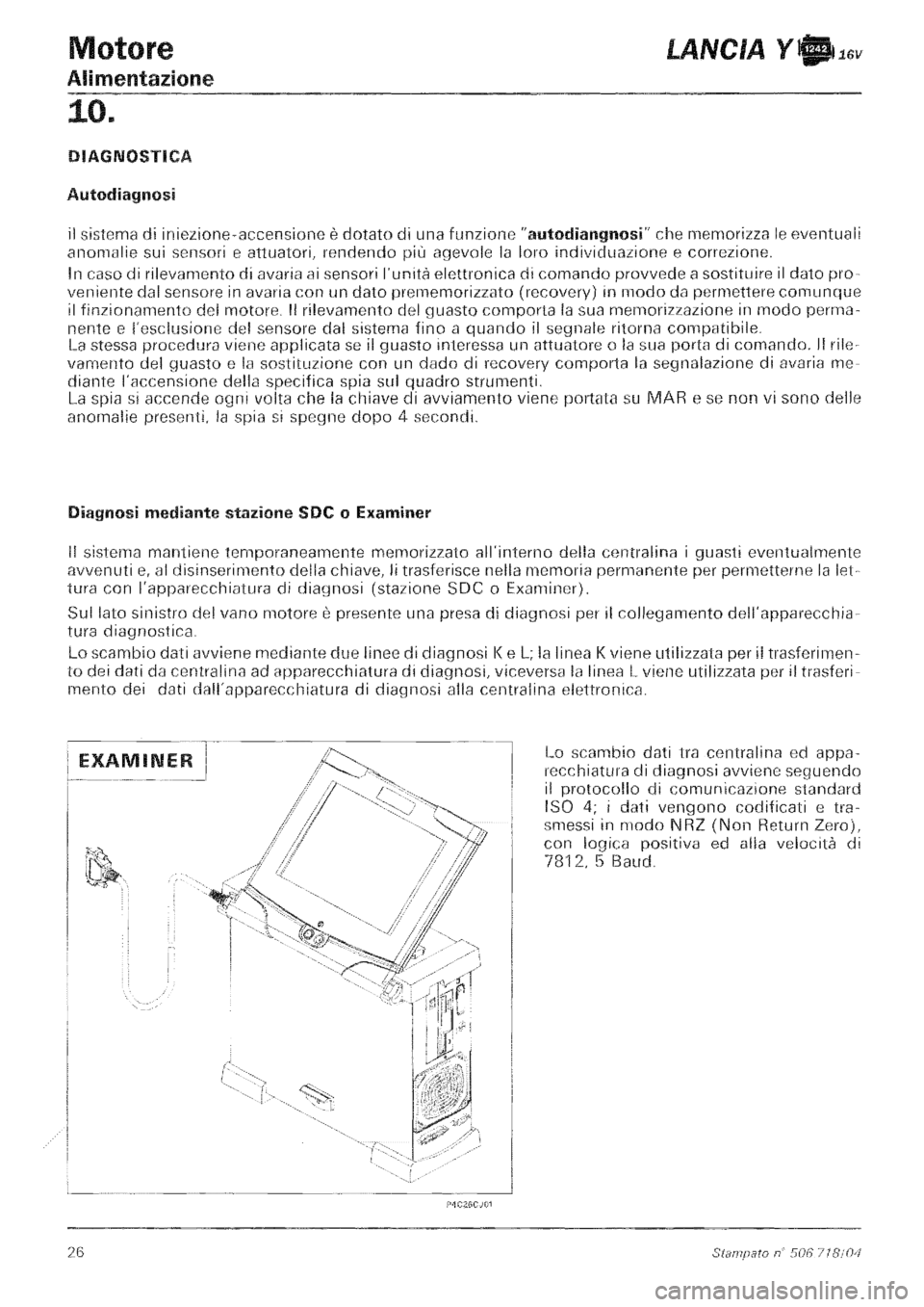 LANCIA Y 1997 Service Repair Manual LANCIA Y 1997 Service Repair Manual