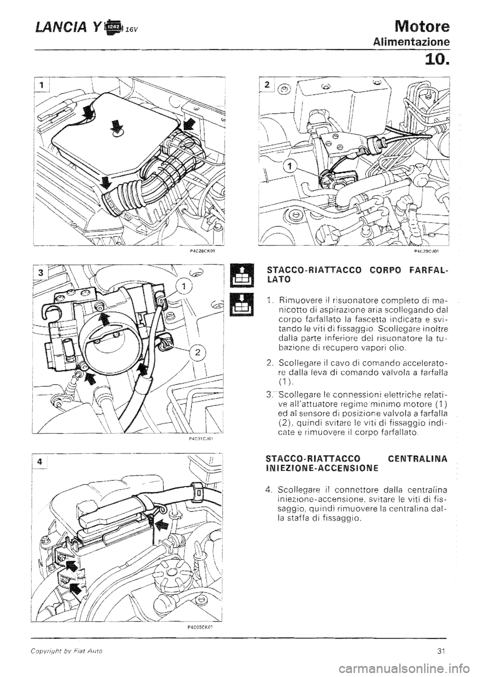 LANCIA Y 1997 Service Repair Manual LANCIA Y 1997 Service Repair Manual