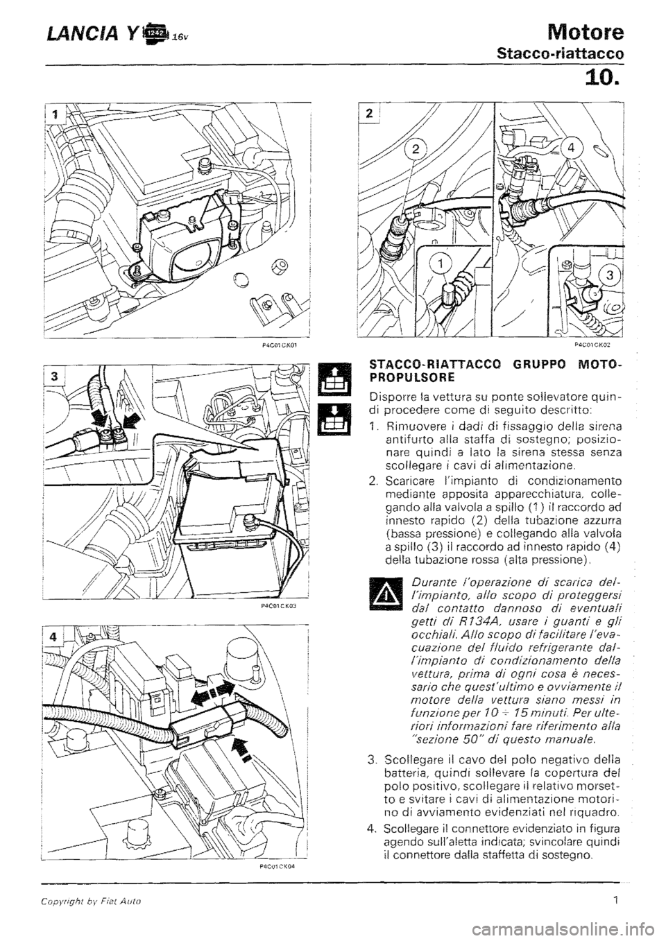 LANCIA Y 1997 Service Repair Manual LANCIA Y 1997 Service Repair Manual