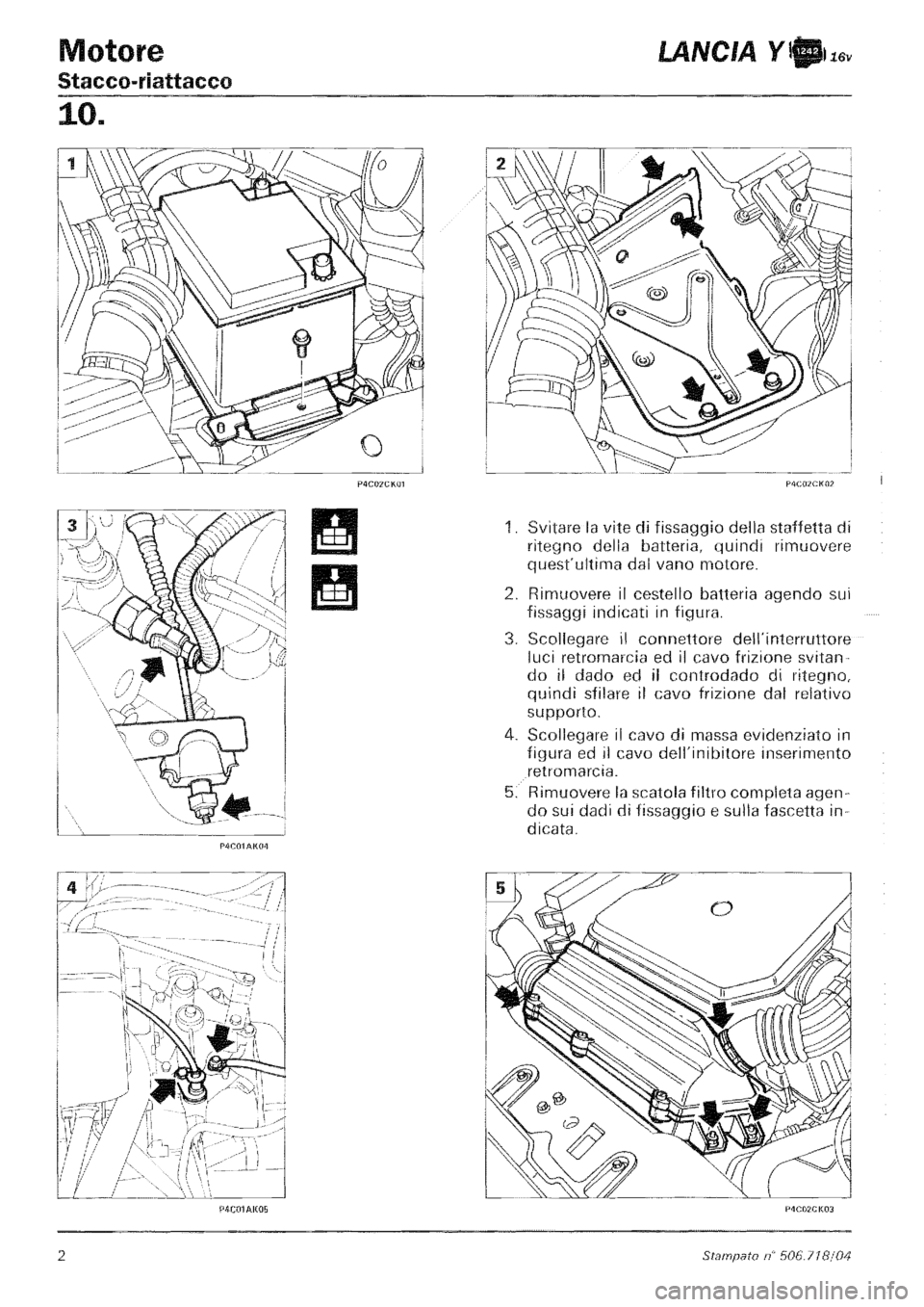 LANCIA Y 1997 Service Repair Manual LANCIA Y 1997 Service Repair Manual