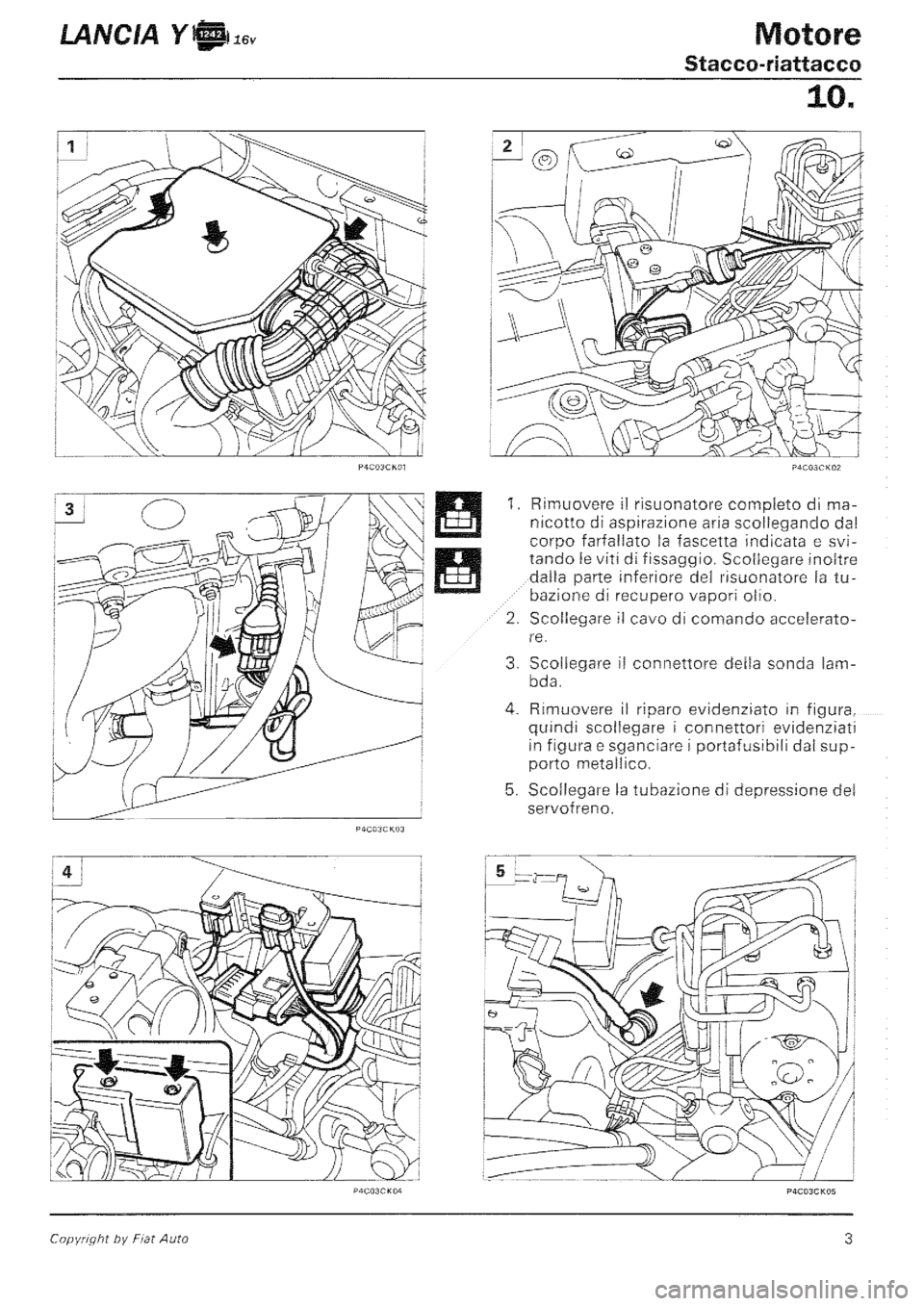 LANCIA Y 1997 Service Repair Manual LANCIA Y 1997 Service Repair Manual