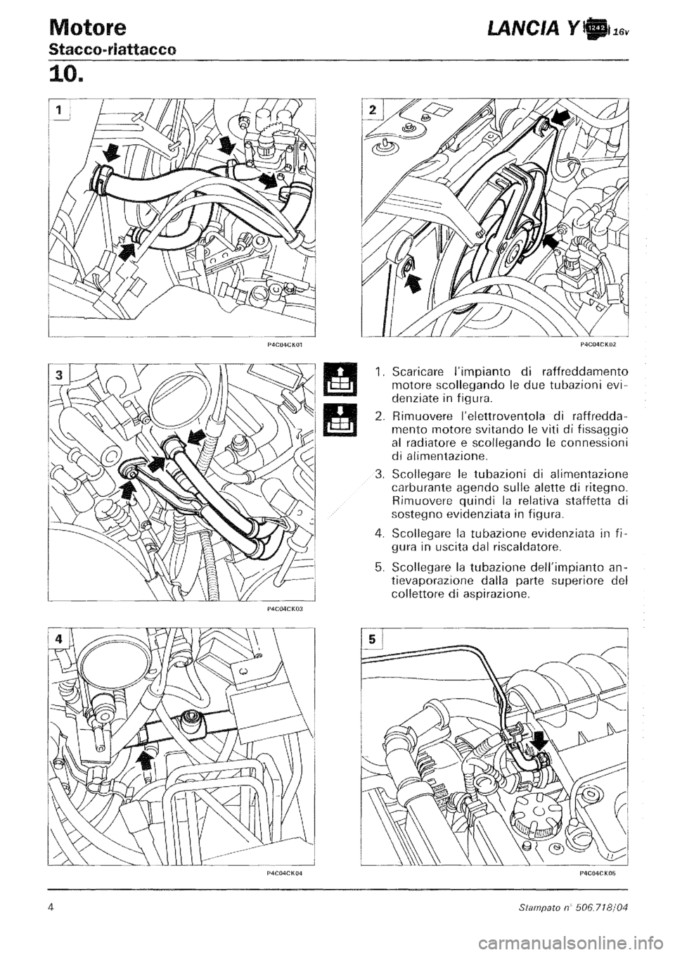 LANCIA Y 1997 Service Repair Manual LANCIA Y 1997 Service Repair Manual