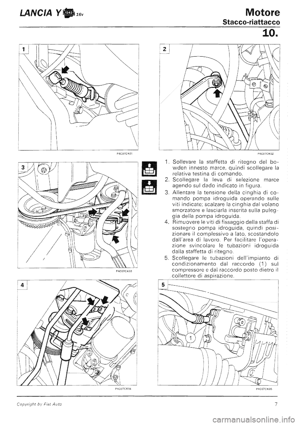 LANCIA Y 1997 Service Repair Manual LANCIA Y 1997 Service Repair Manual