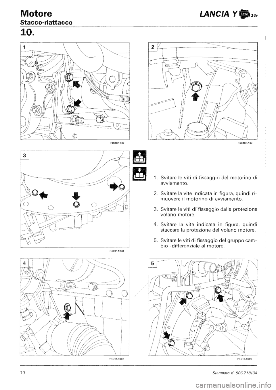 LANCIA Y 1997 Service Repair Manual LANCIA Y 1997 Service Repair Manual