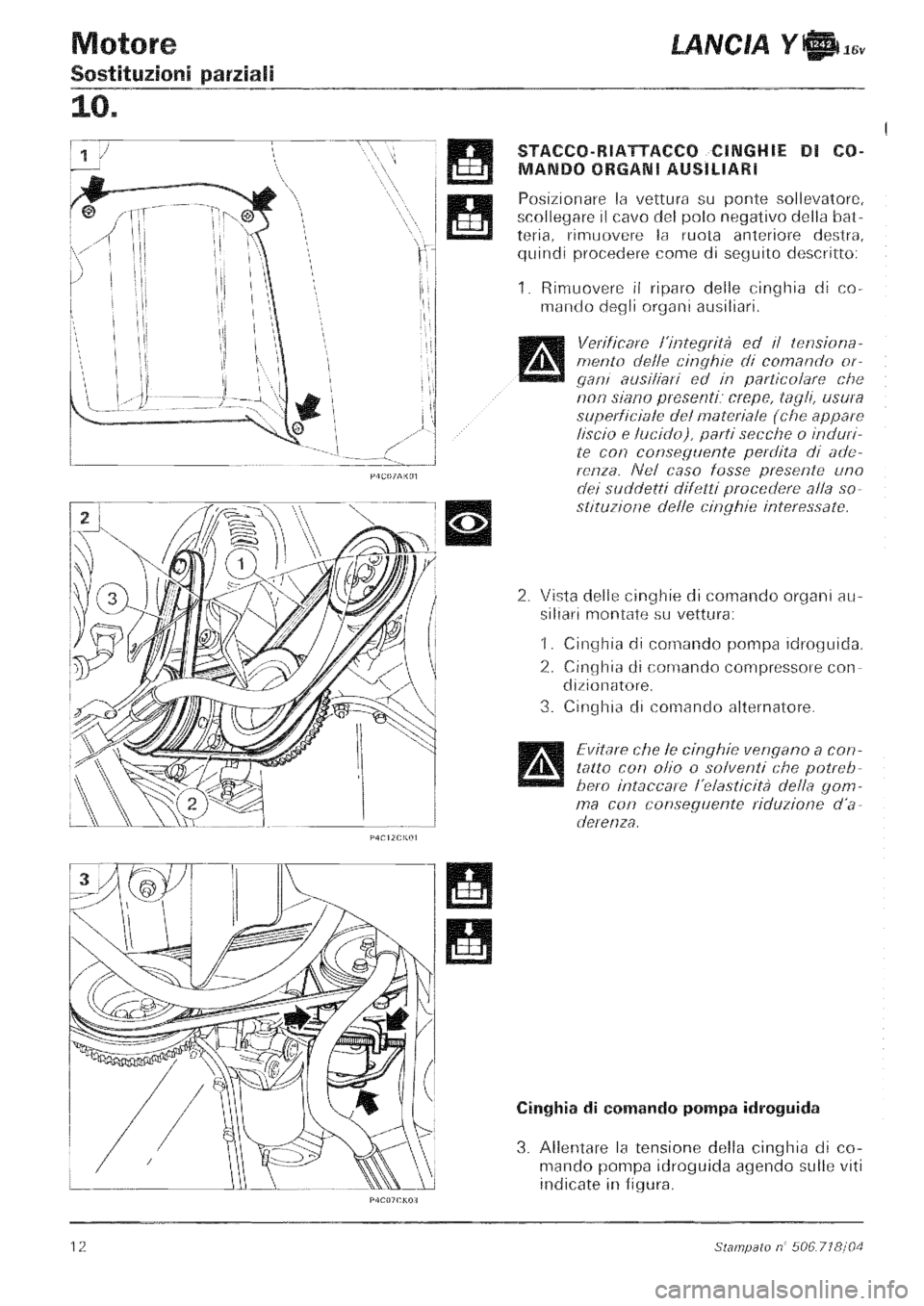 LANCIA Y 1997 Service Repair Manual LANCIA Y 1997 Service Repair Manual