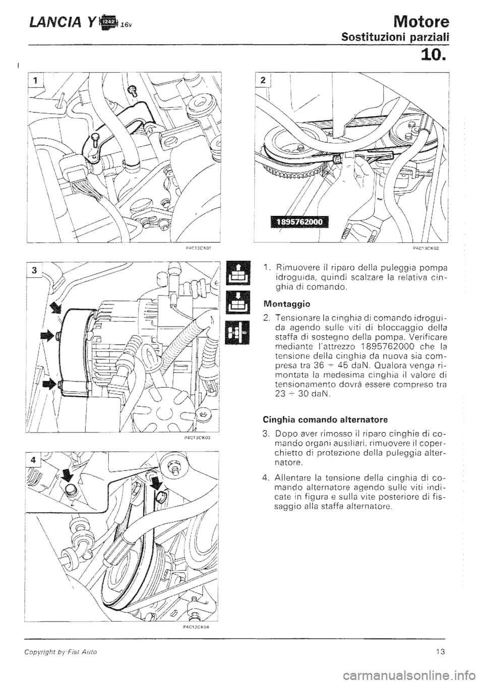 LANCIA Y 1997 Service Repair Manual LANCIA Y 1997 Service Repair Manual